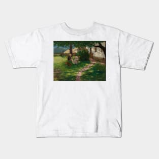 In the Garden by Wladyslaw Podkowinski Kids T-Shirt